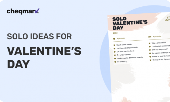Solo Valentine’s Day Ideas Checklist