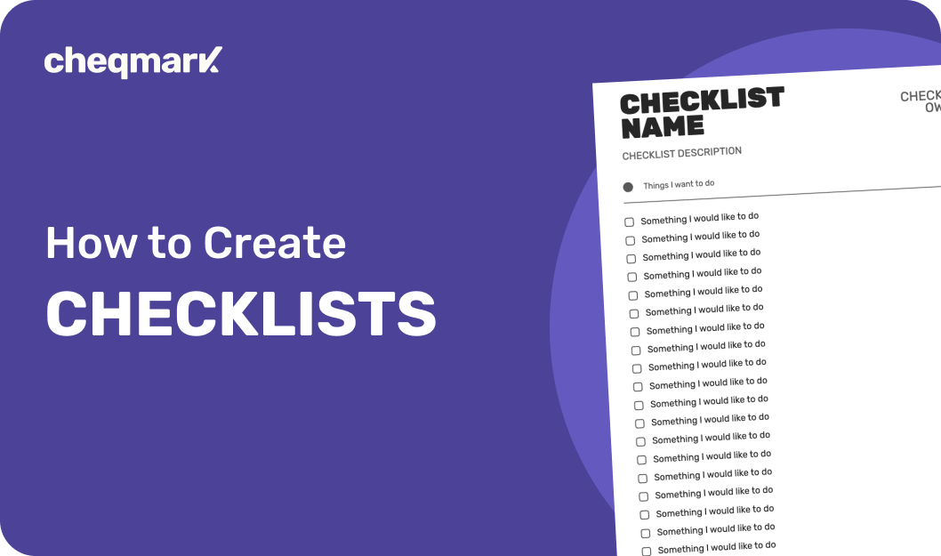 How to Create Checklists