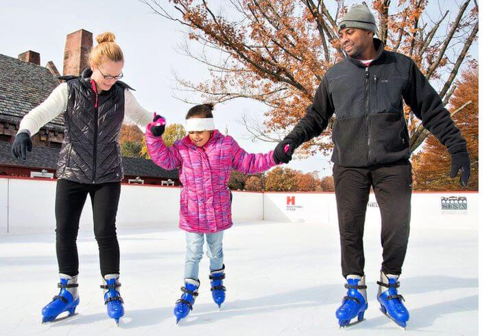 ice skating family