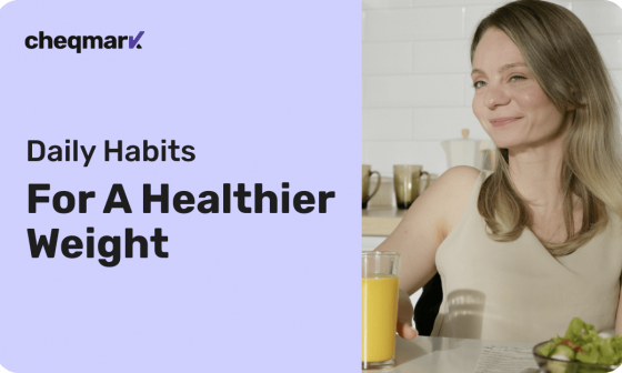 Daily Habits For A Healthier Weight Image with a Woman