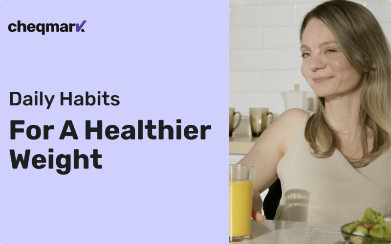 Daily Habits For A Healthier Weight Image with a Woman