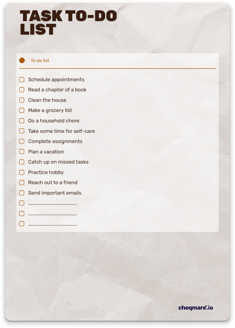 Checklist Real Example How to Design a Checklist for More Productive Study Sessions