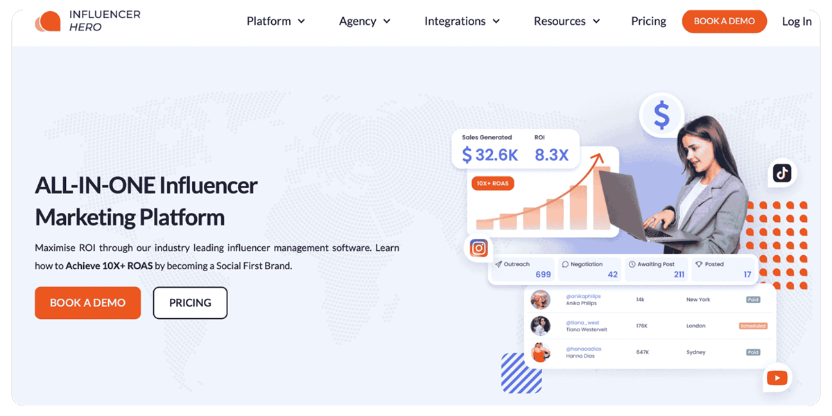 InfluencerHero All in One Marketing Platform