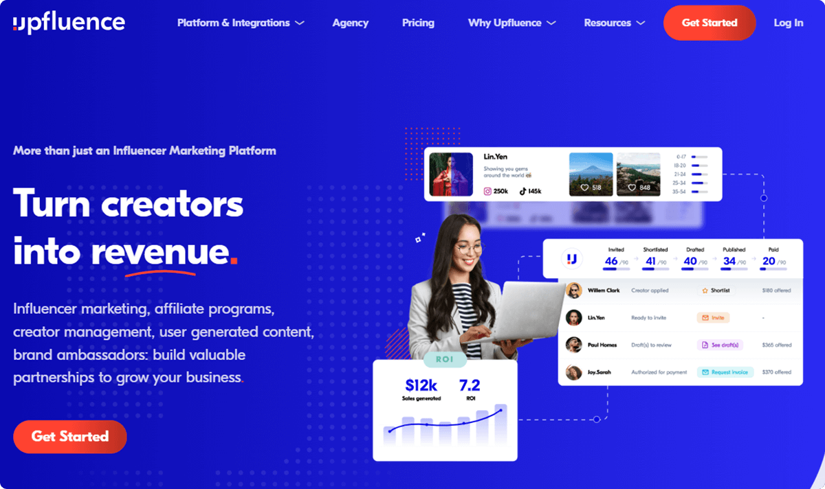 Upfluence Turn Creators into Revenue