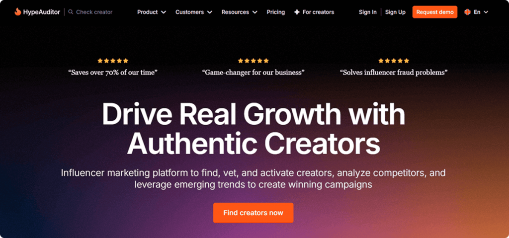 Drive rEal growth Authentic Creators