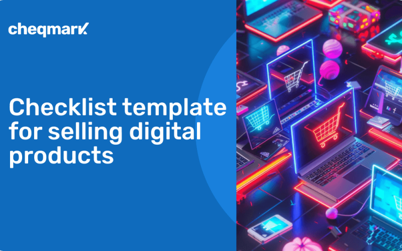 Checklist template for selling digital products