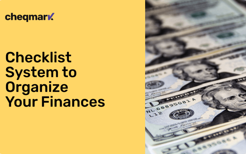 Checklist System to Organize Your Finances