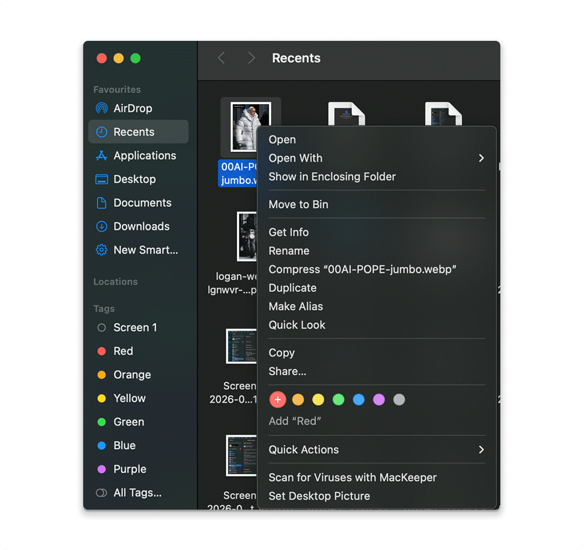 Use macOS tags for cross-folder organization