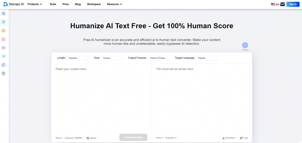 Decopy AI Humanizer