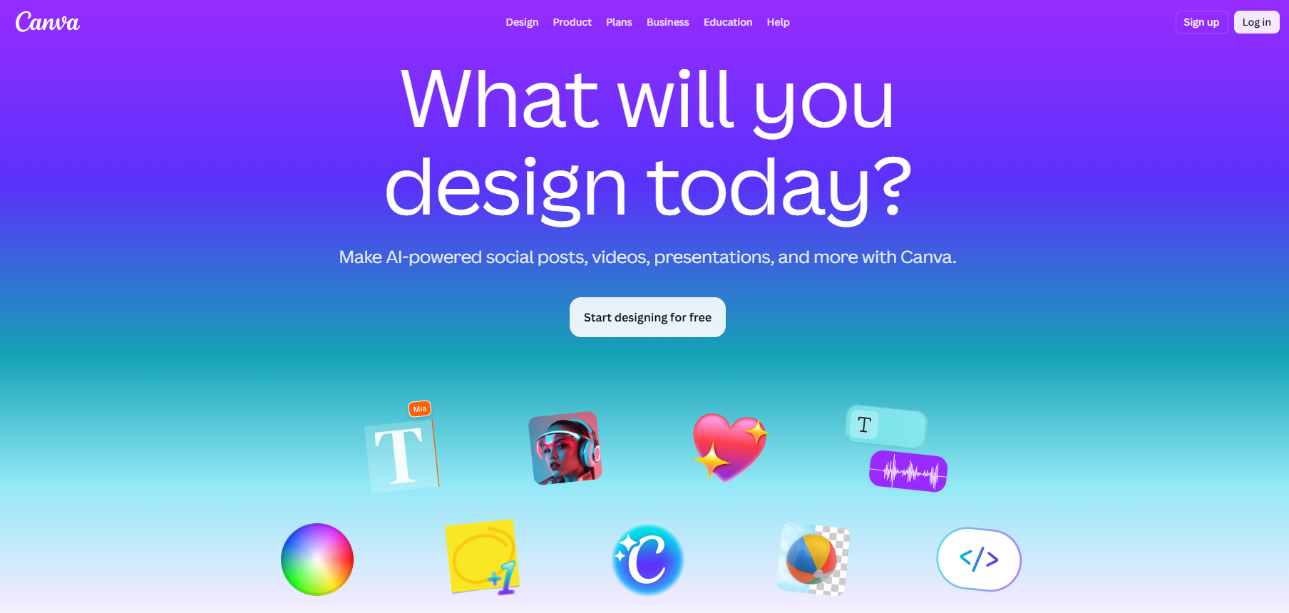 Canva-homepage-screenshot