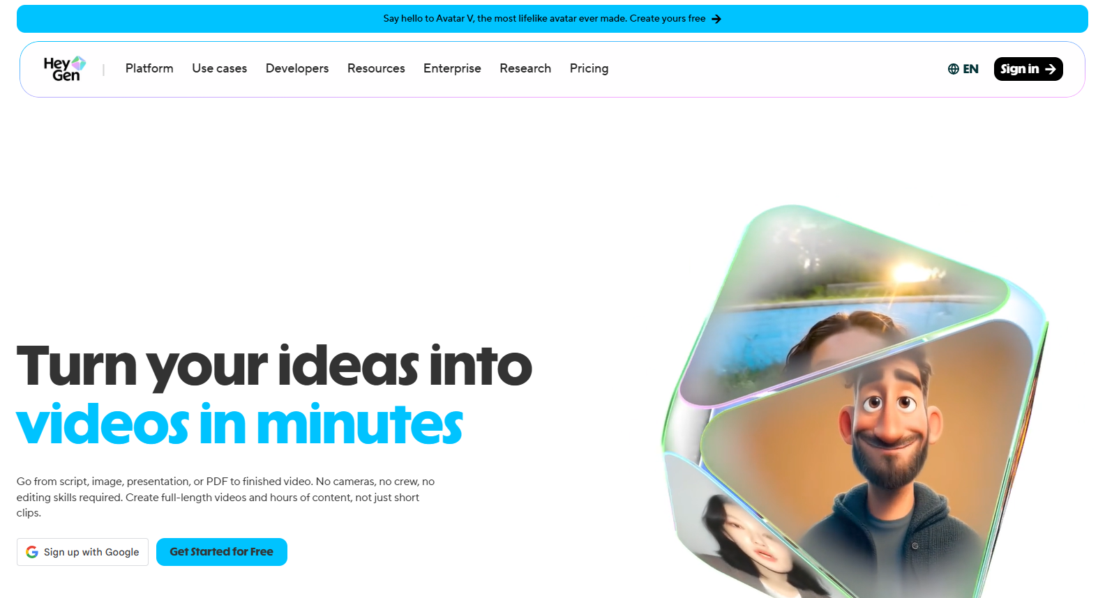 HeyGen-homepage-screenshot