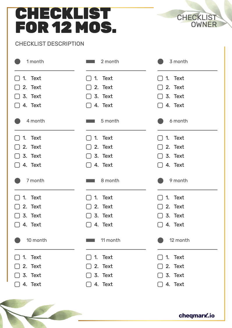 Downloadable Checklist Templates - Page 2 | Cheqmark