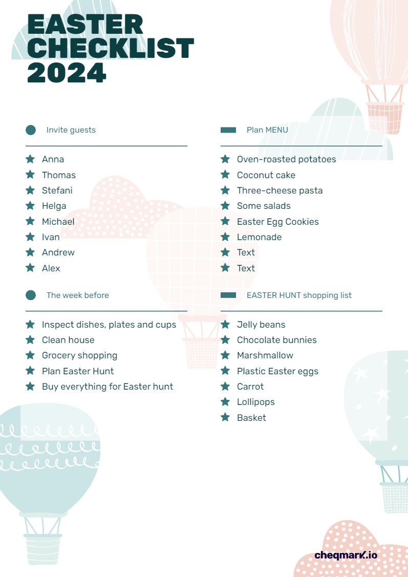 Downloadable Checklist Templates - Page 2 | Cheqmark