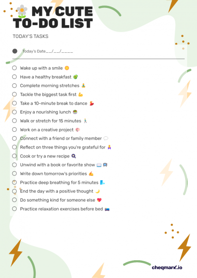 Cute Printable To-Do List